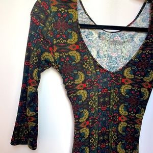 Boho blockprint dress